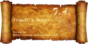 Trepák Anett névjegykártya
